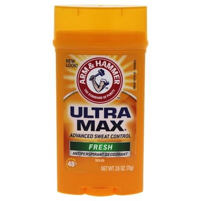 Arm & Hammer Ultra Max Fresh Solid Antiperspirant Deodorant, 2.6 oz,