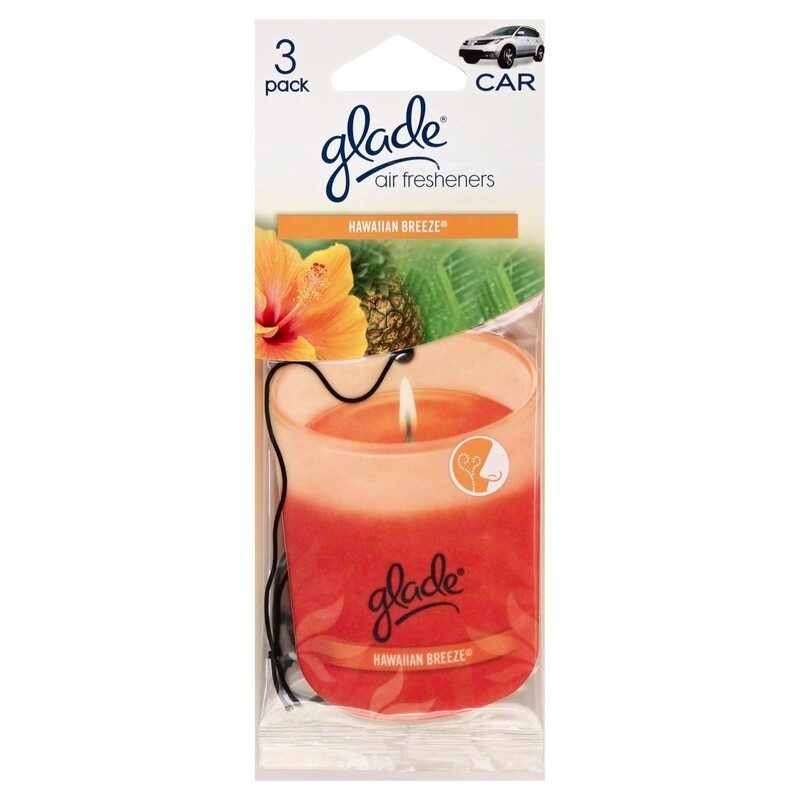 Glade Hanging car and home air freshener- Hawaiian - 1 count 