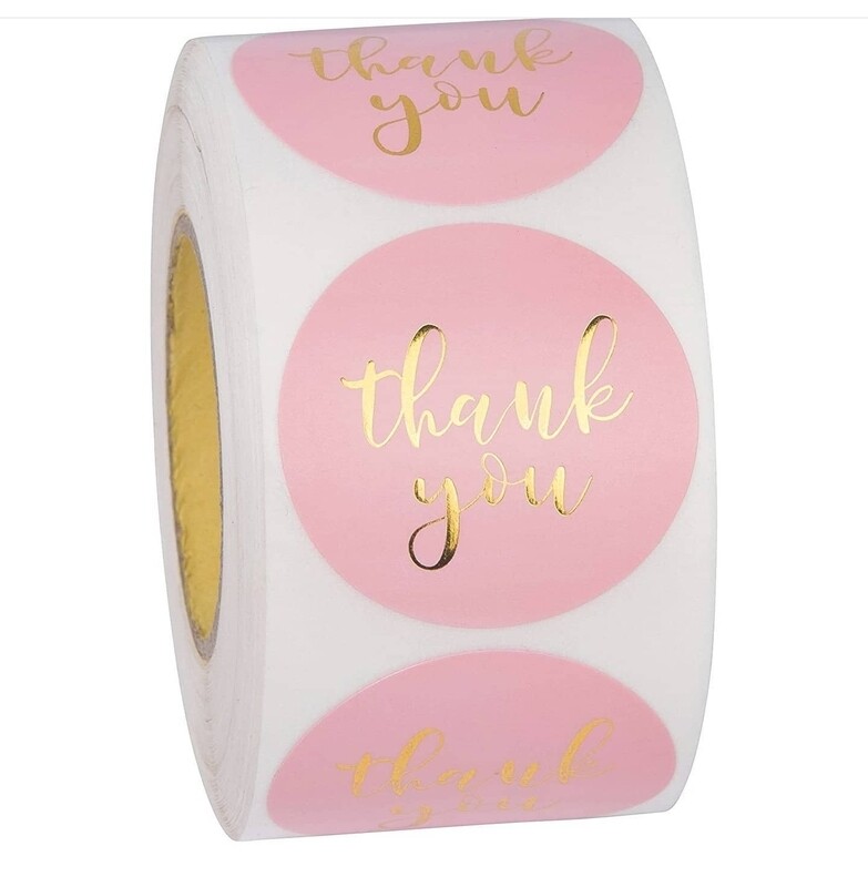 Thank You Stickers (Pink)