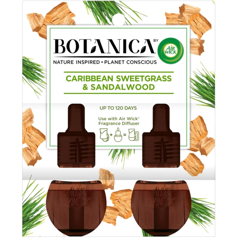 Air wick refill per bottle- Caribbean sweetwood and  sandalwood 