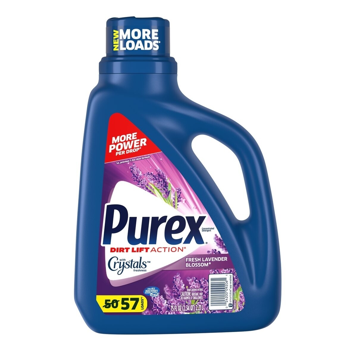 Purex Dirt Lift Action Fresh Lavender & Blossom Laundry Detergent, 75 fl. oz