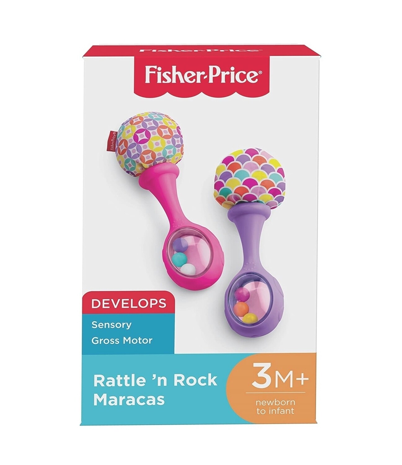 Fisher-Price Rattle 'n Rock Maracas, Pink/Purple
