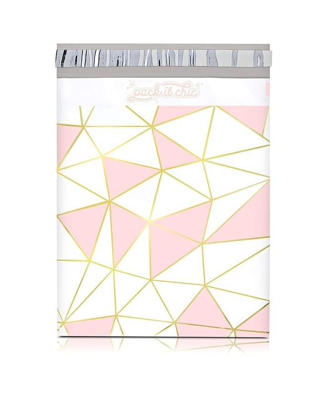 10X13 Mosaic Triangle Poly Mailer Envelope Plastic Custom Mailing &amp; Shipping Bags - Self Seal