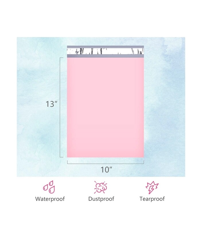 10x13 Inch Poly Mailers Light Pink