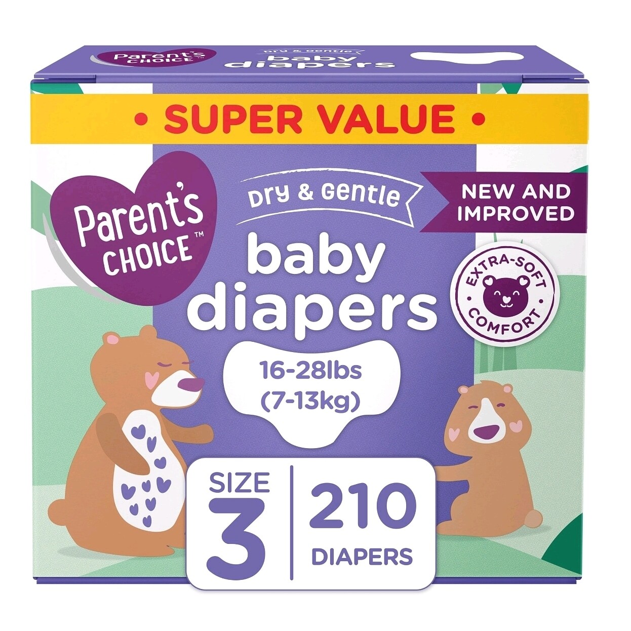 Parent choice Pampers stage 3 (210 count)
