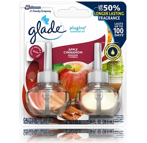 Glade refills per bottle- apple cinnamon