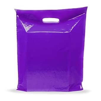 9x12 thank  you plastic merchandise  bags purple
