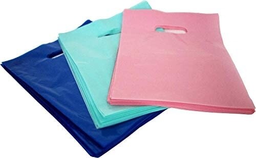 9x12 thank  you plastic merchandise  bags teal