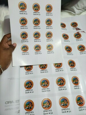 Stickers (price per sheet) usually 12 per sheet