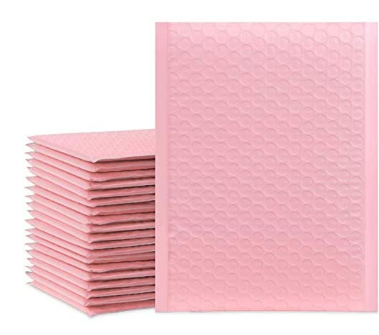 6x10 Inch light pink Poly Bubble Mailers Padded Envelopes