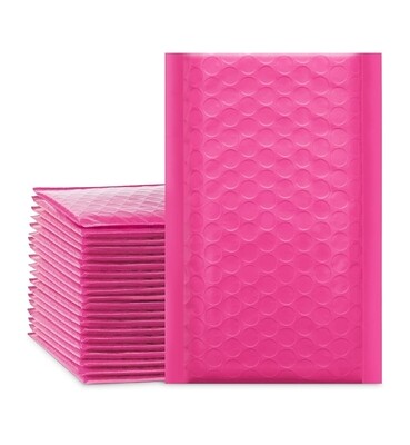 6x10 Inch Pink Poly Bubble Mailers Padded Envelopes 
