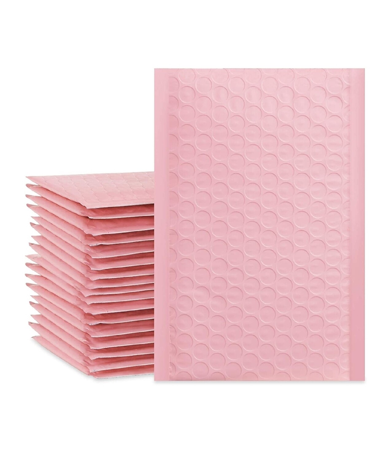 4x8 Inch light pink Poly Bubble Mailers Padded Envelopes