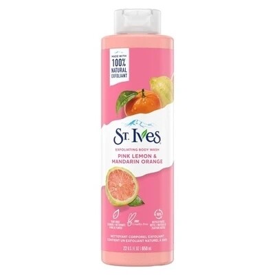 St. Ives Body Wash Pink Lemon &amp; Mandarin Orange, 22 fl. oz