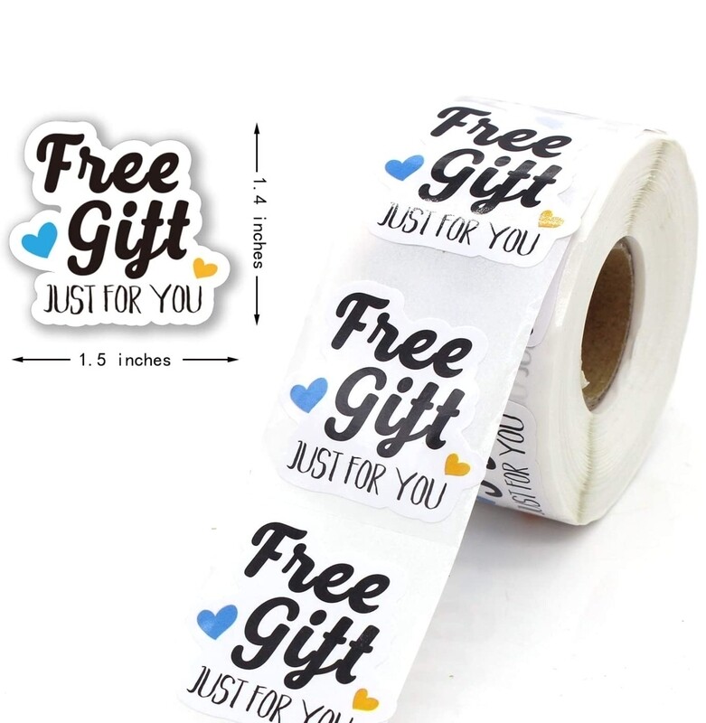 1.5 Inch free gift Sticker