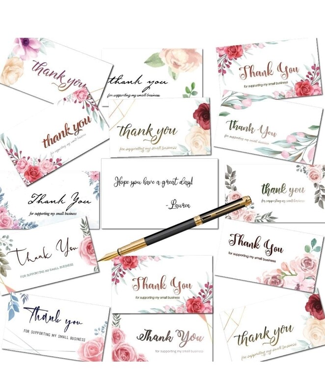 Thank You For Supporting My Small Business Cards, 2x3.5 inch (per card)