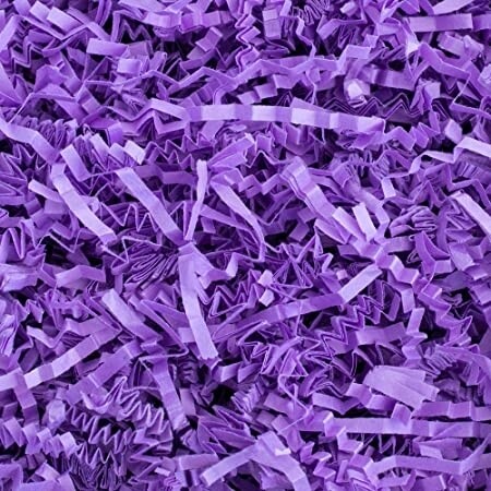 Voila Crinkle Cut lavender Decorative Shredded Paper, 1.8 oz.