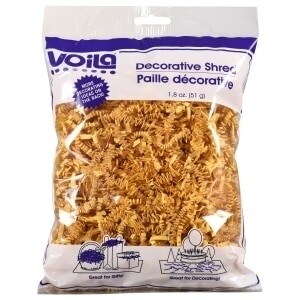 Voila Crinkle Cut yellow Decorative Shredded Paper, 1.8 oz.