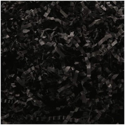 Voila Crinkle Cut black Decorative Shredded Paper, 1.8 oz.