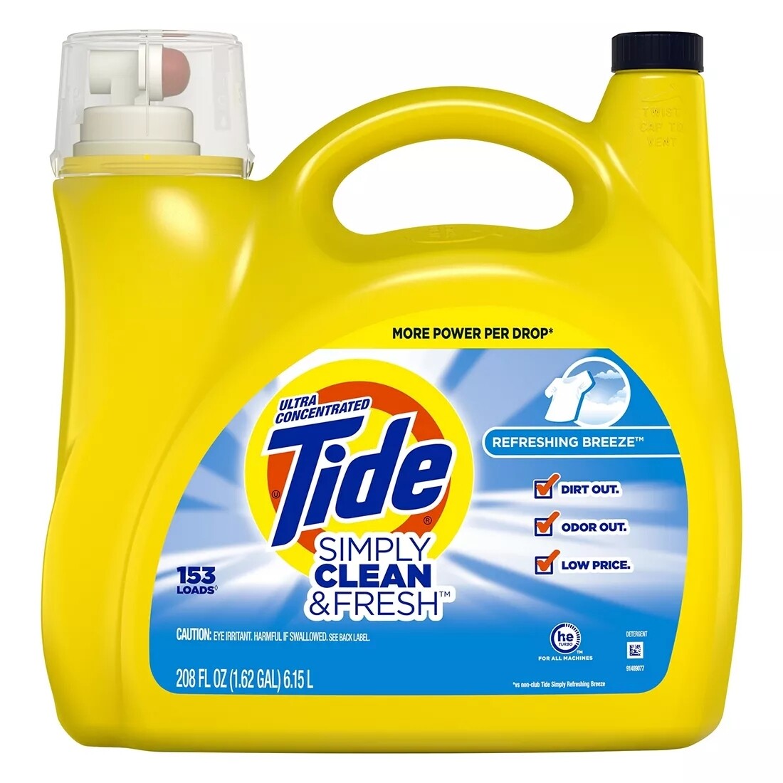 Tide Simply Laundry Detergent, 208 fl. oz