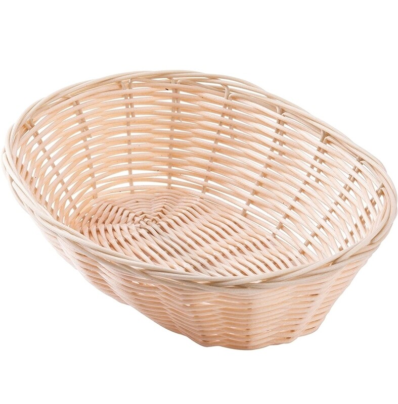 Basket, Oval, Natural, 9&quot; x 6&quot; x 2.25&quot;