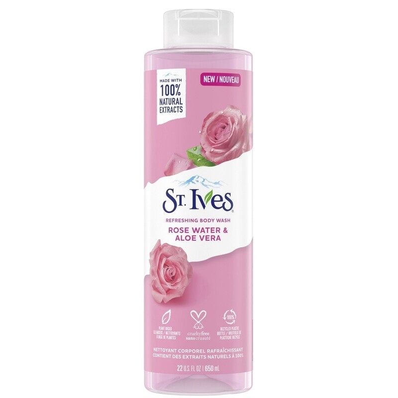 ST IVES BODY WASH ROSE WATER ALOE 22OZ