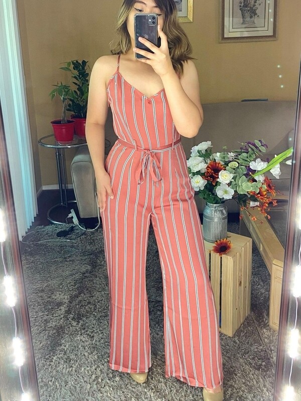 Stripe Jumpsuit MEDIUM