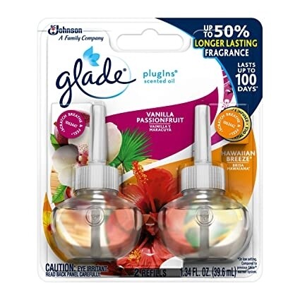 Glade Refills per bottle- vanilla and passionfruit 
