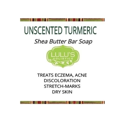 Lulu Holistic Unscented Turmeric Soap (New Size)