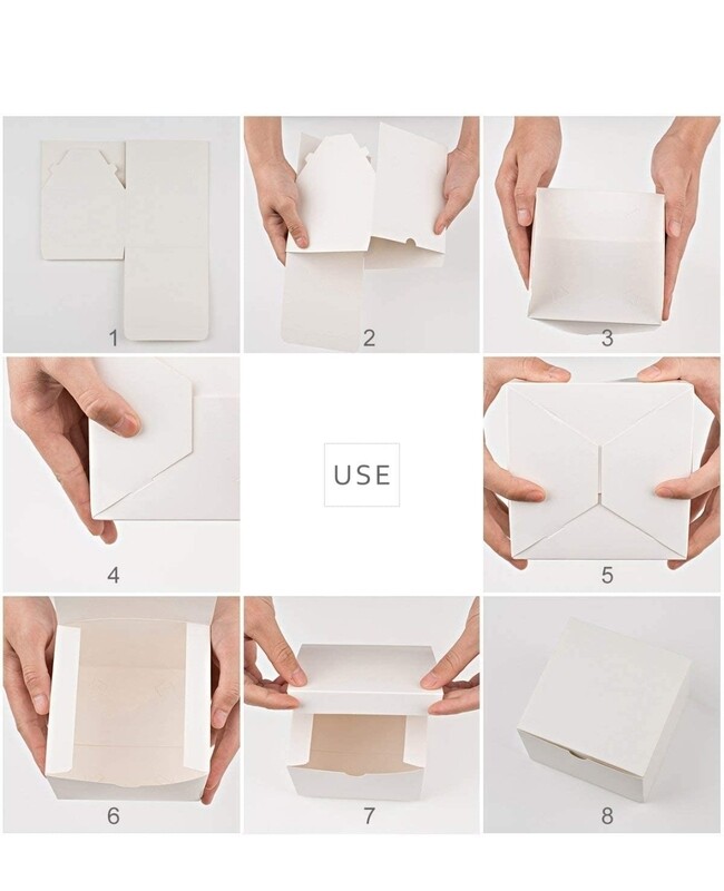 Gift Boxes - 6 x 6 x 4", White 