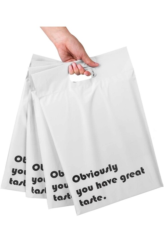 Poly Mailers 10x13 Inch White with Build-in Handle