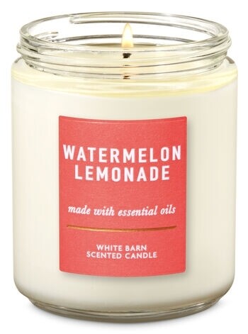 Bath and body works single wick candle- watermelon lemonade 