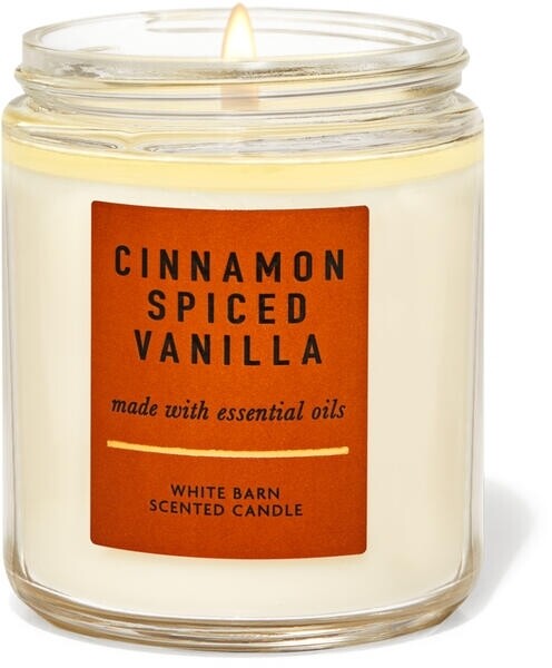 Bath and body works single wick candle- cinnamon spiced vanilla 