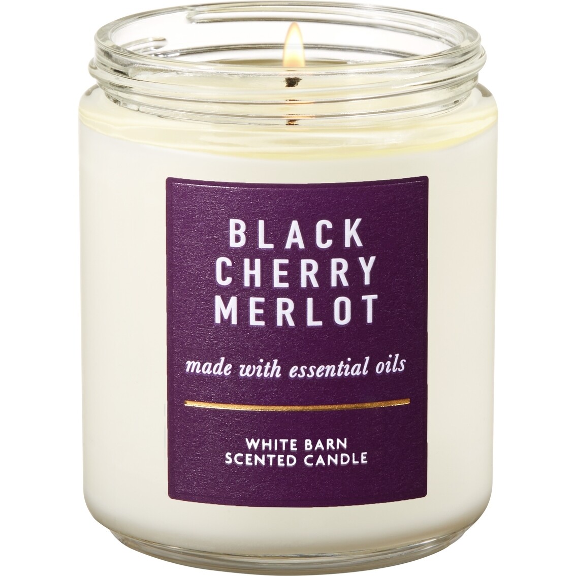 Bath and body works single wick candle- black cherry merlot