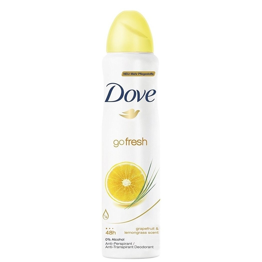 Dove Go Fresh Deodorant Spray Grapefruit & Lemongrass Scent, 150ml