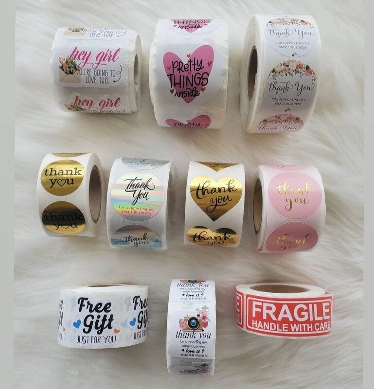 Mixed Thank You Stickers (price per sticker)