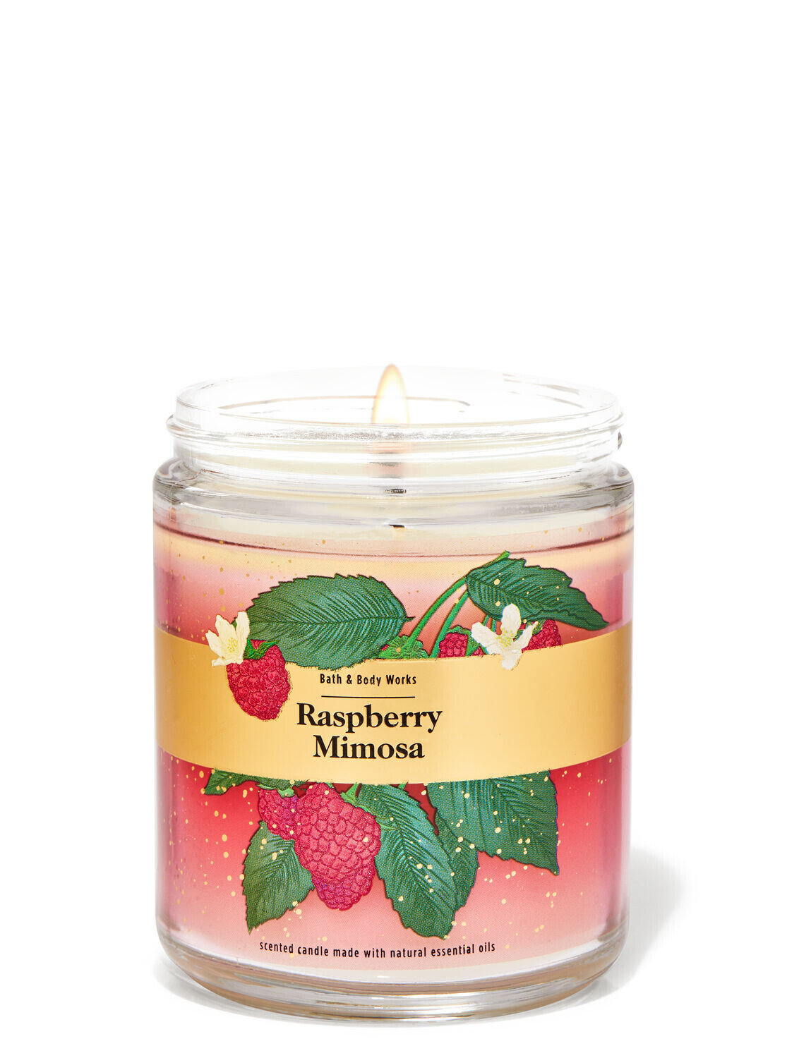 Bath and body works single wick candle- RASPBERRY MIMOSA