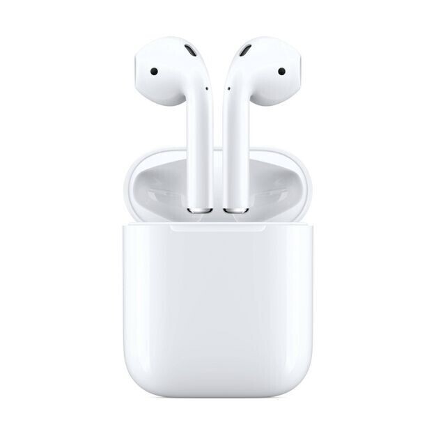 Apple AirPods True Wireless Bluetooth Headphones (2nd Generation) with wireless Charging Case