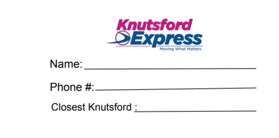 Knutsford sticker (price per stickers) (black and white)
