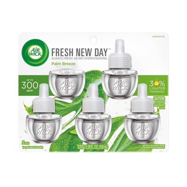 Air Wick Scented Oil Fresh New Day Air Freshener - Palm Breeze