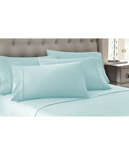 Aqua Queen Sheet set - 6 piece