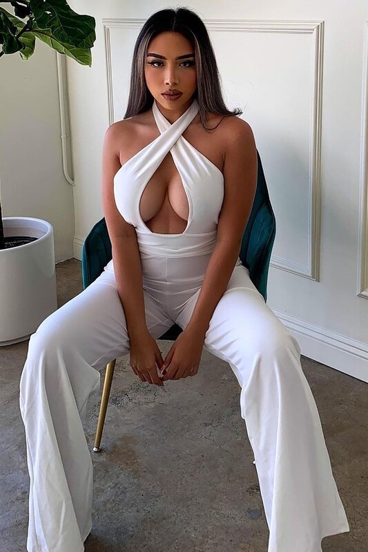 White jumsuit MEDIUM