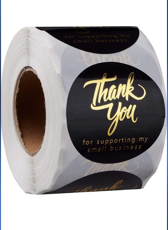 2&quot; Thank You for Supporting My Small Business Stickers