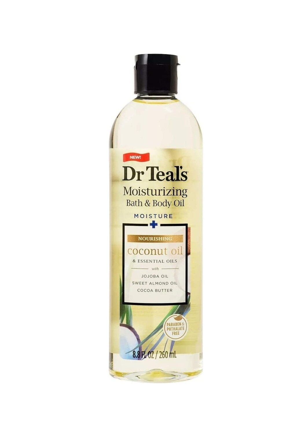 Dr Teal's Coconut Bath Oil & Essential Oils 8.8 Fluid Ounce