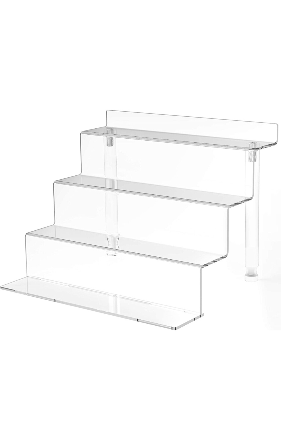 Acrylic Riser Display Shelf, 4 Tier Perfume Organizer, Display Riser 9x6 inch