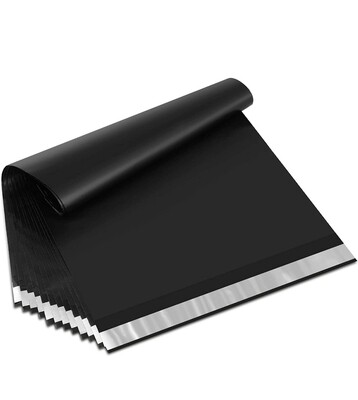 10x13 Inch Poly Mailers black