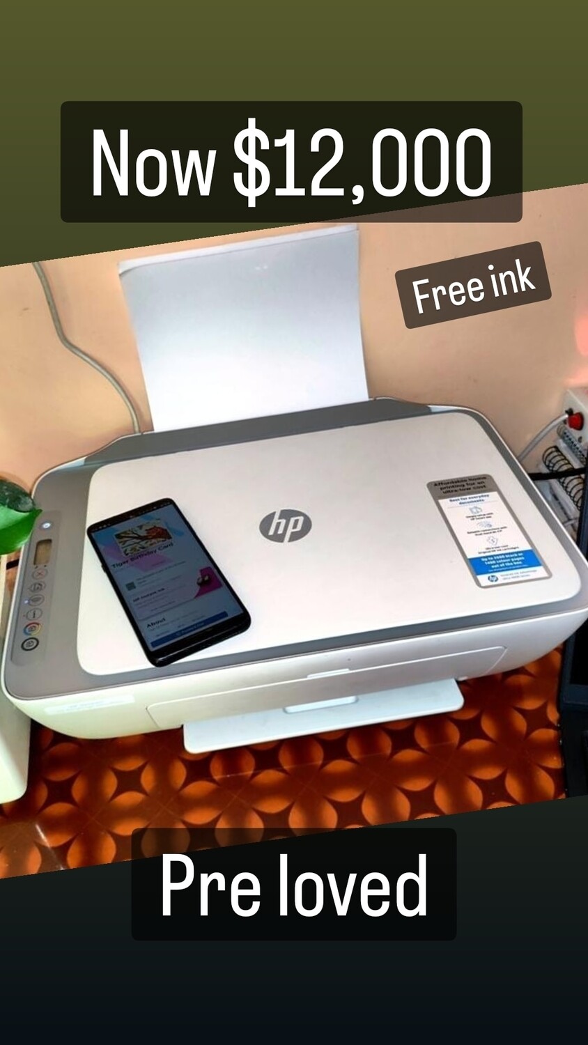 WIRELESS PRINTER WITH FREE INK