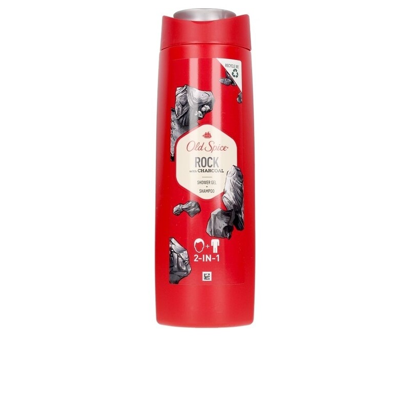 Old Spice Rock with charcoal 2 in 1 Shower Gel and face wash 400ml