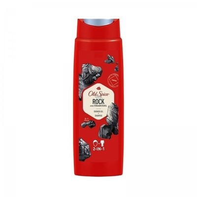 Old Spice Rock with charcoal 2 in 1 Shower Gel and face wash 400ml
