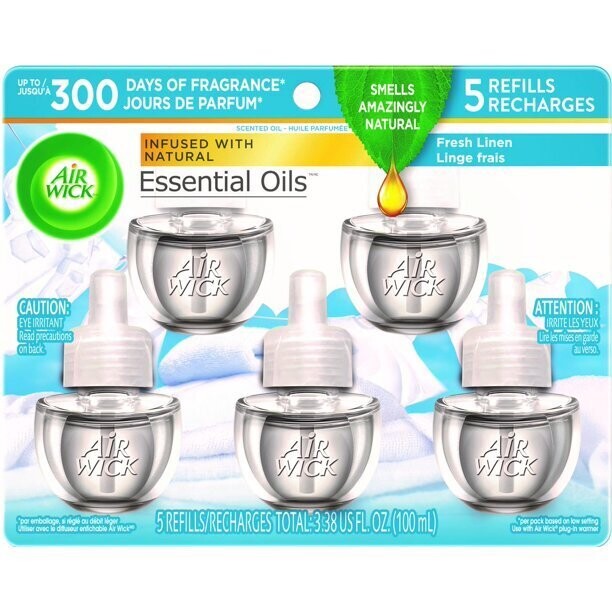 Air wick refill and plug set- Fresh Linen 