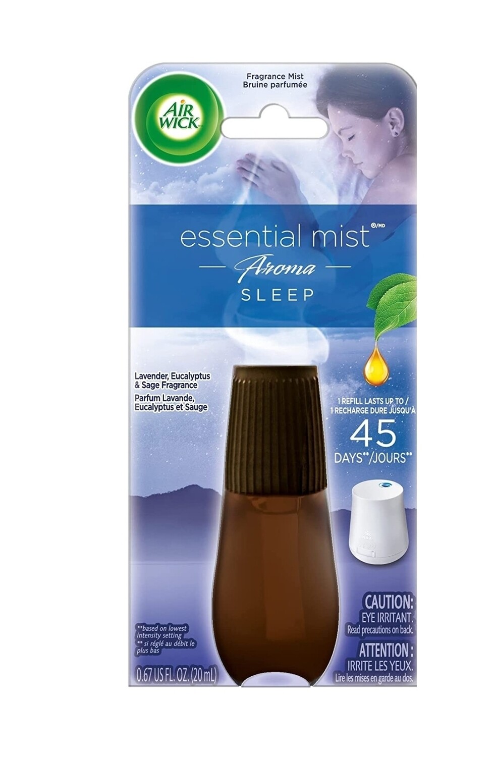 Lavender, eucalyptus & sage (Sleep) mist refill- per bottle